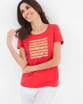 Thumbnail for your product : Zenergy Striped Square Tee