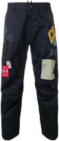 Thumbnail for your product : DSQUARED2 patch appliqué trousers