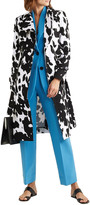 Thumbnail for your product : Diane von Furstenberg Kaia Printed Stretch-cotton Twill Trench