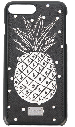 Dolce & Gabbana pineapple print iPhone 7 case - men - Leather/rubber - One Size
