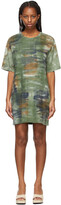 Thumbnail for your product : Raquel Allegra Green Tie-Dye Camo T-Shirt Dress