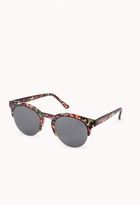 Thumbnail for your product : Forever 21 F7935 Leopard Round Sunglasses