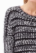 Thumbnail for your product : Forever 21 FOREVER 21+ Contemporary Striped Shaggy Knit Sweater