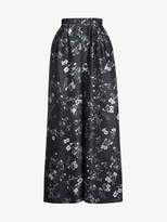 Rochas Floral satin maxi skirt 