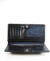 Thumbnail for your product : Cole Haan Black Pebbled Leather Button Clutch Handbag