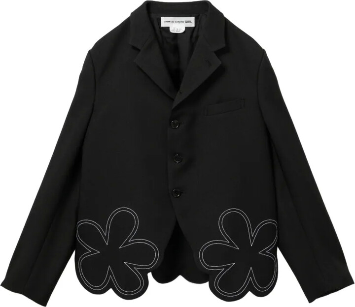 COMME DES GARÇONS GIRL Floral-Embroidered Jacket