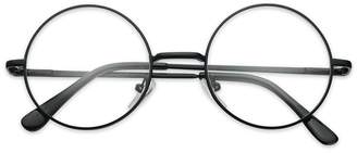 clear SunglassUP Sunglass Stop - Small Round Vintage Metal John Lennon Lens Eye Glasses (, Lens)