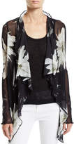 Thumbnail for your product : Fuzzi Fracture Flower Long-Sleeve Cardigan