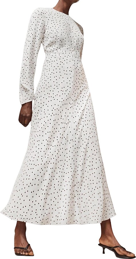 Ro & Zo Polka Dot Tie Back Dress