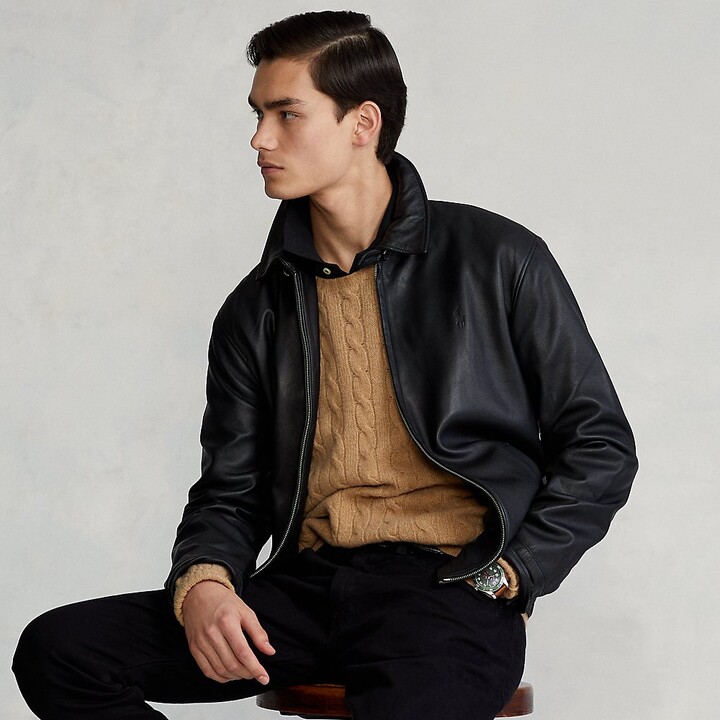 Ralph Lauren Leather Jackets For Men | Shop the world's largest collection  of fashion | ShopStyle
