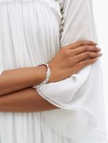 Thumbnail for your product : Chloé Anouck Crinkle-effect Brass Bracelet - Womens - Silver