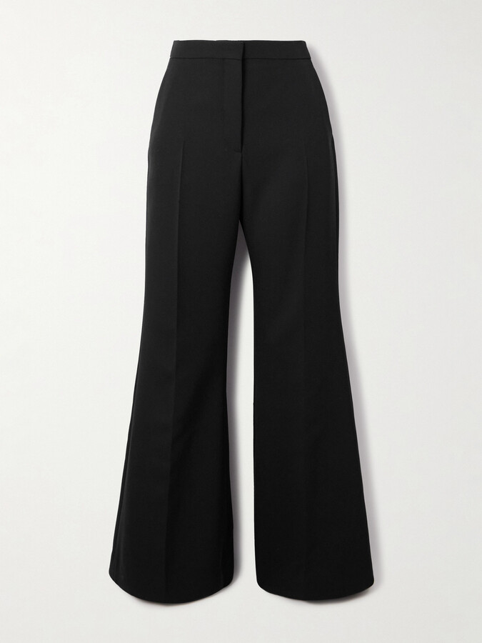 Givenchy Wool-twill Flared Pants - Black