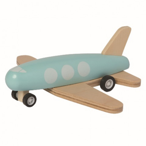 Manhattan Toy Company Pull-Back Speedy Jet Wooden Toy