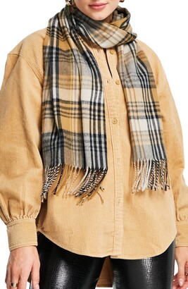 Topshop Editor Check Scarf - ShopStyle Scarves & Wraps