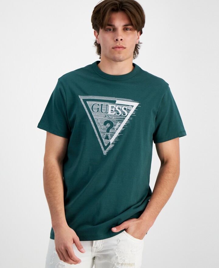 GUESS Men's Green T-shirts | ShopStyle