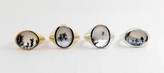 Thumbnail for your product : No 13 Snow Agate Vertical Signet Ring Gold