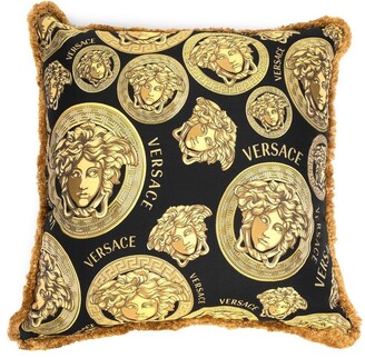 Versace Logo-Print Cushion