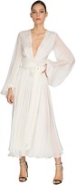 Thumbnail for your product : Alexandre Vauthier Satin Chiffon Dress