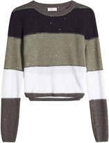 Brunello Cucinelli Pullover in Linen and Silk with Sequins