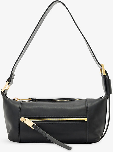 AllSaints Womens Black Vega Mini Leather Shoulder Bag 1 Size