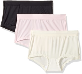 Hanes Women's Constant Comfort Microfiber Boyshort 3-Pack Panty