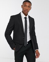 Thumbnail for your product : Topman skinny single breasted suit jacket in black