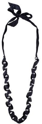 Lanvin Woven Pearl Strand Necklace
