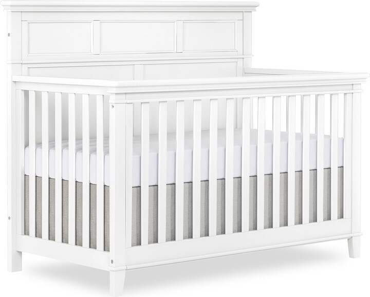 Dream On Me Blue Ridge 4 in 1 Convertible Crib in White, Three Mattress Height Settings
