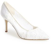 Thumbnail for your product : Menbur 'Flora' Lace Overlay Pointy Toe Pump (Women)