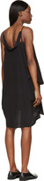 Thumbnail for your product : Maison Margiela Black Silk Hybrid Button-Up Slip Dress