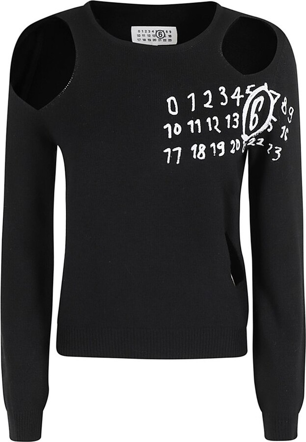 MM6 MAISON MARGIELA Crewneck Cut-Out Jumper
