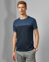 Thumbnail for your product : Ted Baker Panelled Cotton T-shirt