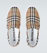 Thumbnail for your product : Burberry Thompson checked slip-on sneakers