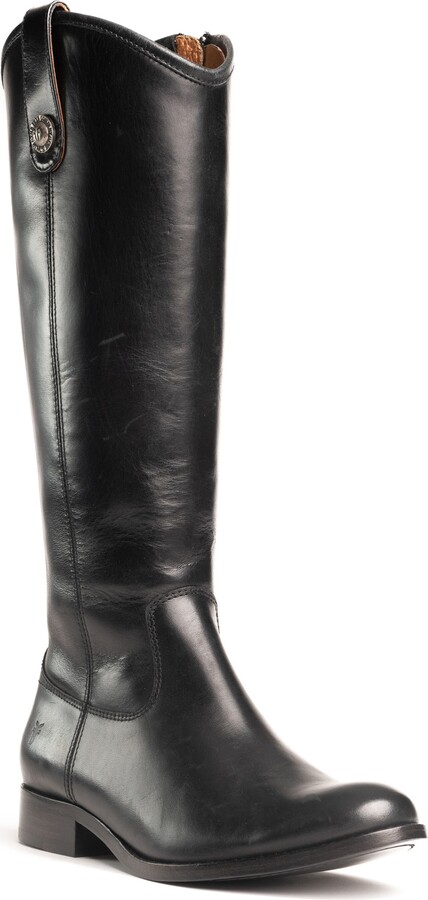 frye melissa button inside zip leather boot