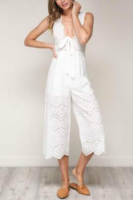Pretty Little Things Scallop Lace Jumpsuit