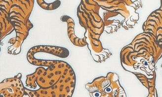 Kenzo Kids' Tiger Print Stretch Cotton Polo