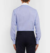 Thumbnail for your product : Polo Ralph Lauren Blue Slim-Fit Checked Cotton Shirt
