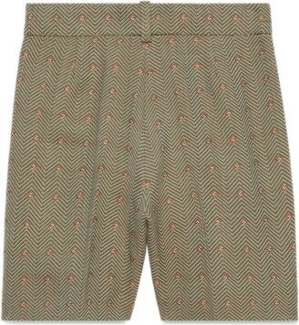 Gucci Children Square G wool-blend bermuda shorts