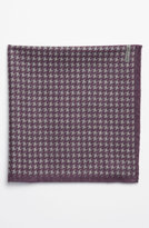Thumbnail for your product : Robert Talbott Houndstooth Wool Pocket Square