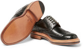 Thumbnail for your product : Grenson Archie Polished-Leather Wingtip Brogues