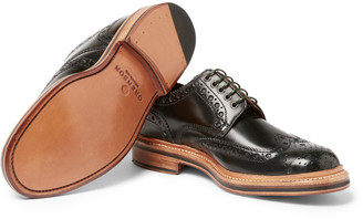 Grenson Archie Polished-Leather Wingtip Brogues
