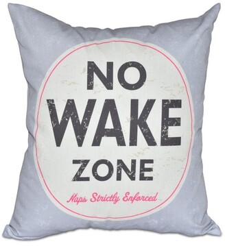E by design Nap Zone Word Print Pillow 