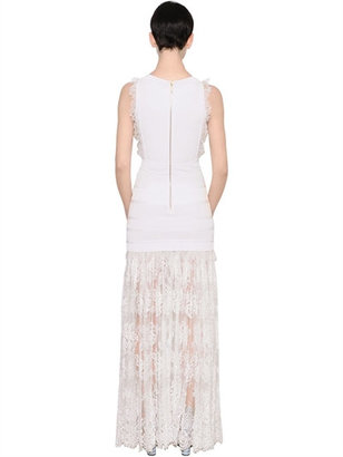 Elie Saab Lace And Knit Dress