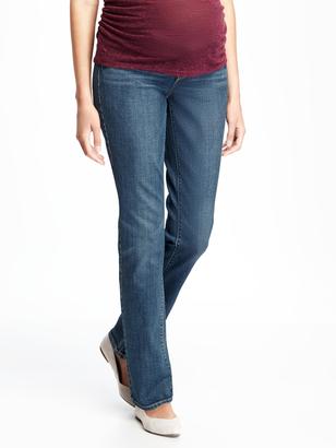 Old Navy Maternity Side-Panel Straight-Leg Jeans