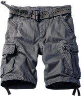 Thumbnail for your product : MUST WAY Men's Casual Cotton Twill Cargo Shorts Multi Pocket Loose Fit Work Shorts 8063 Deep Gray