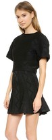 Thumbnail for your product : Alice + Olivia Ida Structured Crop Top