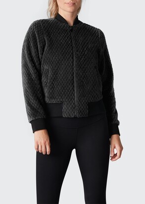 fleece bomber jacket womens