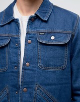 Thumbnail for your product : Brixton Harlan Denim Jacket With Striped Blanket Lining