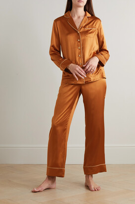 Olivia von Halle Coco silk pajama set - ShopStyle