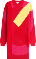 Kenzo Robe-pull color block en laine 